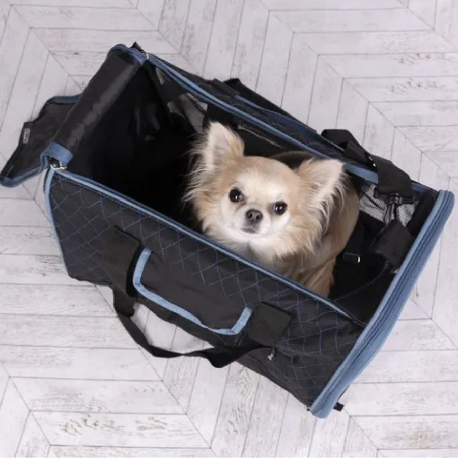 Bolsa de transporte para perros modelo hakon color negro 43x29x29 cm, , large image number null